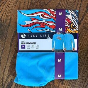 Reel life Blue Long Sleeve UV Tee